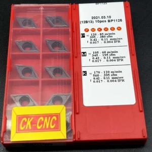 Inserto de torneado de carburo CNC 50 piezas DCMT11T308 DCMT32.52, para acero inoxidable, SDJCR - Imagen 1 de 5