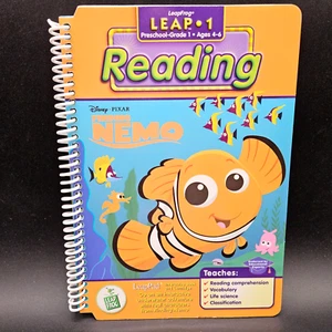 Libro de lectura LeapFrog LeapPad Leap 1 Finding Nemo Preescolar 1er Grado Edades 4-6 - Imagen 1 de 10