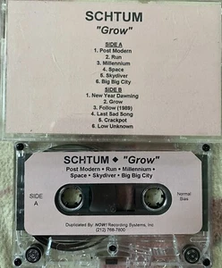 SCHTUM - “Grow” SUPER RARE PROMO CASSETTE TAPE 1995 Grunge Alternative - Picture 1 of 3