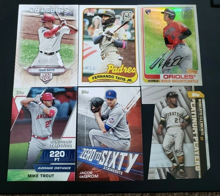 2021 Topps Series 2 INSERTS with Hall of Famers You Pick Trout Judge Acuna  - Image 1 of 1