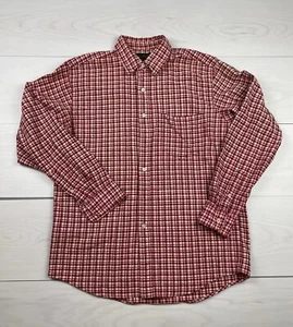 J.Crew Mens Medium Red Plaid Button Down Shirt - Picture 1 of 8