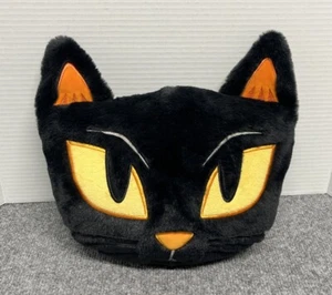 Halloween Black Cat Pillow Hyde And Eek Plush Accent 12" Pillow Spooky Decor - Picture 1 of 5