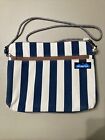 Kavu Rope Purse Blue And White Stripes. Yellow Liner.