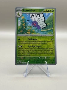 BUTTERFREE #012/165 POKEMON 151 (REVERSE HOLO, CASI NUEVO) INGLÉS - Imagen 1 de 4