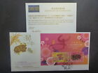 HONG KONG 2021 YEAR OF THE OX GOLD & SILVER MINI SHEET FDC POSTMARKED-NATIONAL