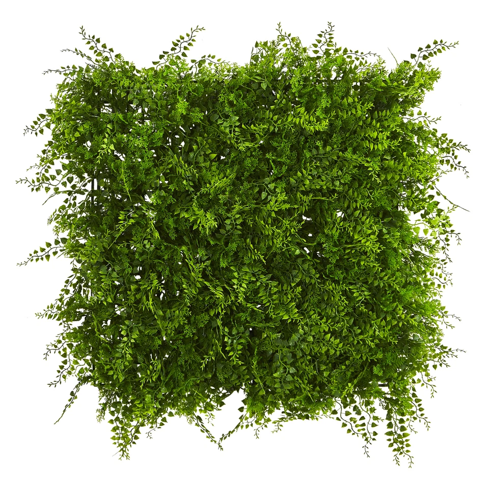 Nearly Natural 20”X20”Lush Mediterranean Artificial Fern Wall Panel UV Resistant - Image 1 of 1