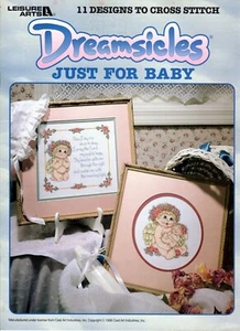 Folleto Dreamsicles Just For Baby 11 diseños de punto de cruz 3037 nuevo de stock - Imagen 1 de 4