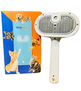 4 IN 1 CAT STEAM BRUSH SELF CLEANING & ANTI STATIC SHEDDING SPRAY HAIR COMB DOG - Picture 1 of 6