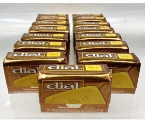 15 New Vintage Dial Gold Soap 3.5oz Bars Deodorant Antibacterial Foil Wrapper - Picture 1 of 2