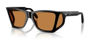 Persol 0PO0009 95/53 Black/Yellow Rectangle Shaped Men's Sunglasses - Picture 1 of 5