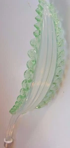 MURANO VENEDIG KRONLEUCHTER ERSATZTEIL SPARE PART RECHANGE GERADE BLATT FoD21/2 - Bild 1 von 4