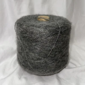 ACRYLIC Cone Yarn by Saint Andre Spinning KNITTING MACHINE or Hand Gorgeous Gray - Picture 1 of 5