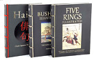 FÜNF RINGE, BUSHIDO, HAIKU 3 chinesische Bindung Klassiker illustriertes Hardcover NEU