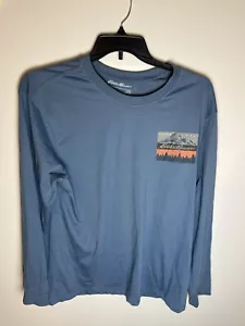 Eddie Bauer Men’s Size XL Harbor Mist Long Sleeve Tee NWT - Picture 1 of 9