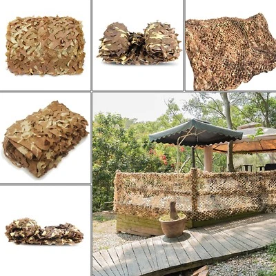 Camping Camouflage Netting Military Camo Netting Desert Hunting Sunshade Cover - Image 1 of 4
