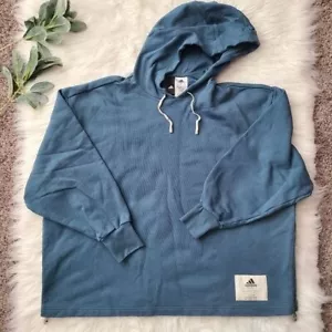 ADIDAS Oversized Boxy Hoodie Sweatshirt Small - Picture 1 of 12