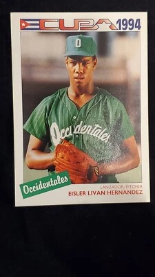 Бейсбольная карточка Eisler Livan Hernandez 1994 Cuban League No18 ПРЕДЛОЖЕНИЕ ТОЛЬКО СЕГОДНЯ - Изображение 1 из 3