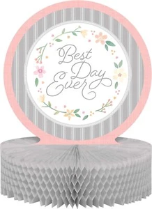 Best Day Ever Floral Spring Bridal Shower Wedding Party Decoration Centerpiece - Picture 1 of 1