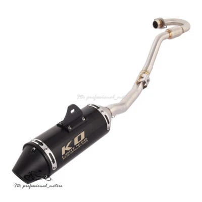 Para Honda CRF150F 2003-2019 CRF230F Sistema Completo Negro Puntas de Escape Cabezal Tubo Foto 1 de 4
