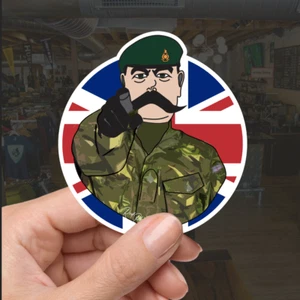 Royal Marines Vinyl Waterproof Sticker, Lord Kitchener Design - Picture 1 of 6