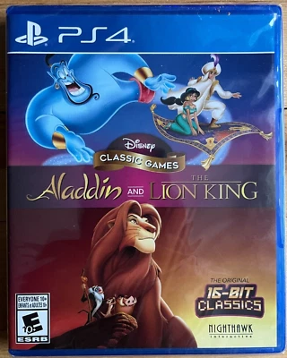 Aladdin and The Lion King - Sony PlayStation 4 [PS4] **BRAND NEW**FACTORY SEALED - Image 1 of 3
