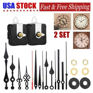 DIY Wall Clock Movement Mechanism Hand Replacement Part Set Tool Kit Accessory - Picture 1 of 12