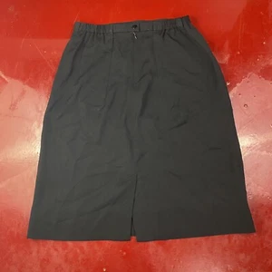 Pendleton Falda Negra Mujer Talla 12 Frontal Dividido Vestido Falda - Imagen 1 de 9