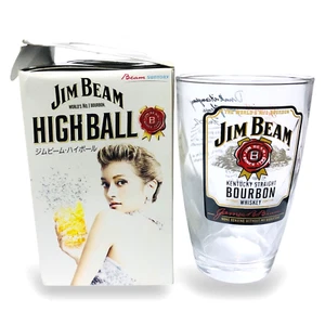 Jim Beam High Ball Glass Cup Suntory Beer World's No.1 Bourbon Pub Bar Rare J7 - Picture 1 of 12