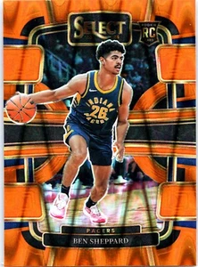 2023-24 Panini Select - Concourse Ben Sheppard #94 Orange Flash Prizm RC Pacers - Bild 1 von 3
