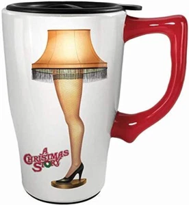 Spoontiques - 12815 Spoontiques A Christmas Story Leg Lamp Ceramic Travel Mug - Picture 1 of 3