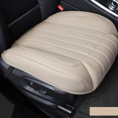  Front Car Seat Cover Breathable PU Leather Pad Mat Chair Cushion Full Surround - Image 1 of 4