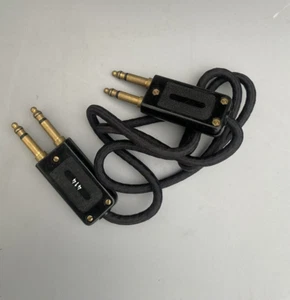 SWITCHCRAFT 414 DUAL 1/4" PHONE JACK / BRASS NUTS - SCREWS - PLUGS Connector - Picture 1 of 2