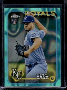 2024 Topps cromo agua lava refractores #187 Steven Cruz serie #093/199 - Imagen 1 de 2