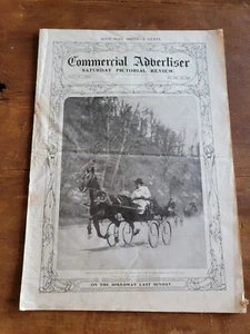 Commercial Advertiser Saturday Pictorial Review 1903 Newspaper, Carriage Racing - Imagen 1 de 10