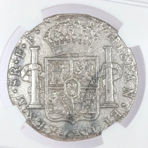 1777-1783 Spanish Colonial Mexico Silver 8 Reales NGC El Cazador Shipwreck - Picture 1 of 4