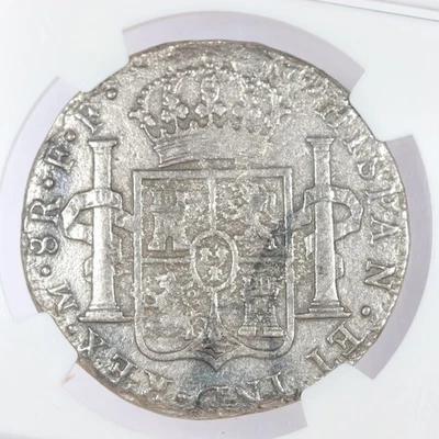 1777-1783 Spanish Colonial Mexico Silver 8 Reales NGC El Cazador Shipwreck - Image 1 of 4