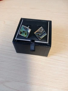 Jasper Conran Cufflinks with Mother-of-Pearl CHARITY SALE - Picture 1 of 5