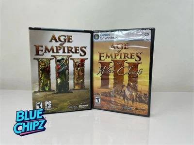 Age of Empires III & The War Chiefs Expansion PC CD-ROM Games - CIB w/ Keys - Image 1 of 4