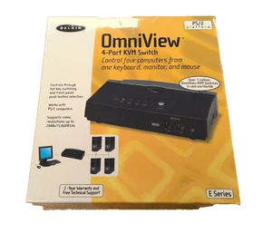Belkin F1DB104P OmniView E Series 4-Port KVM Switch - Photo 1/3
