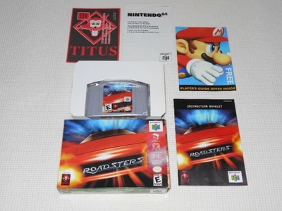 Roadsters N64 USA Version CIB Cleaned Cartridge Manual Included - Image 1 of 2