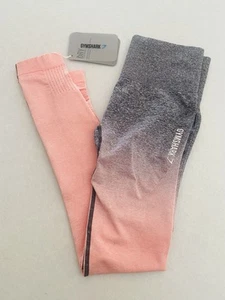 Gymshark Adapt Ombre Seamless Leggings Womens Extra Small Pink High Rise New - Picture 1 of 7