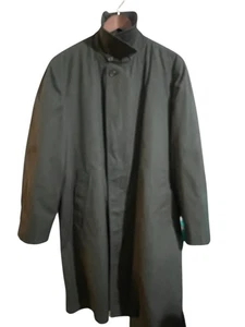 London Fog Maincoats Vintage Trench Coat Men's 40R Removable Faux Fur Liner - Picture 1 of 8