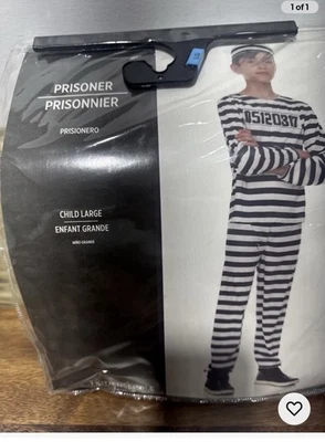 Child Prisoner Boy Costume Convict Child Costume Size Small - Image 1 of 2