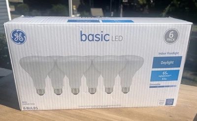 GE 65 Watt EQ BR30 Daylight Medium Base Dimmable LED Spot Floodlight Bulb 6pk - Image 1 of 4