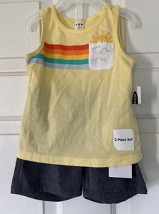 Old Navy Baby Clothes 12-18 Mos. ~ Shorts Tank 2 PC Set Cute Outfit New - Picture 1 of 6