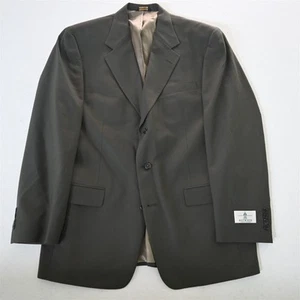 Vtg Austin Reed 43R 44R Green 100% Wool Mens Blazer Suit Jacket Sport Coat - Picture 1 of 12