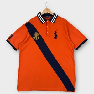 Polo Ralph Lauren Polo Para Hombre Talla XLT Naranja Quemado Big Pony Crest - Imagen 1 de 13