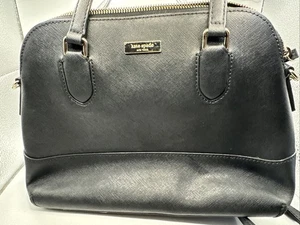 Kate Spade Reilly Laurel Way Materialmix Dome Umhängetasche schwarz mit Schulterriemen - Bild 1 von 9