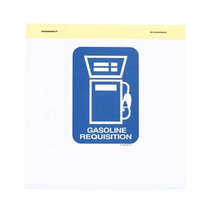 SSWBasics 3-Part Gasoline Requisition Book - 5 1/2"H x 4 1/4"W - Book of 25 - Picture 1 of 2