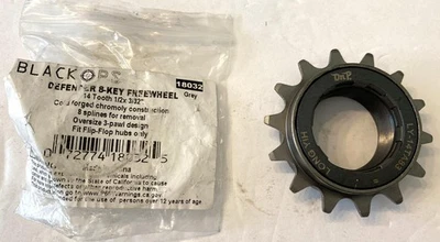 Black Ops DefendR 8-Key 14t Freewheel 3-3/32"  BMX Single Speed FLIP FLOP side - Image 1 of 3